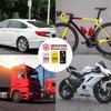 Bicycle Anti-Theft Stickers GPS Tracking Reflective Stickers Car Stickers Warning GPS Tracking Stickers Set