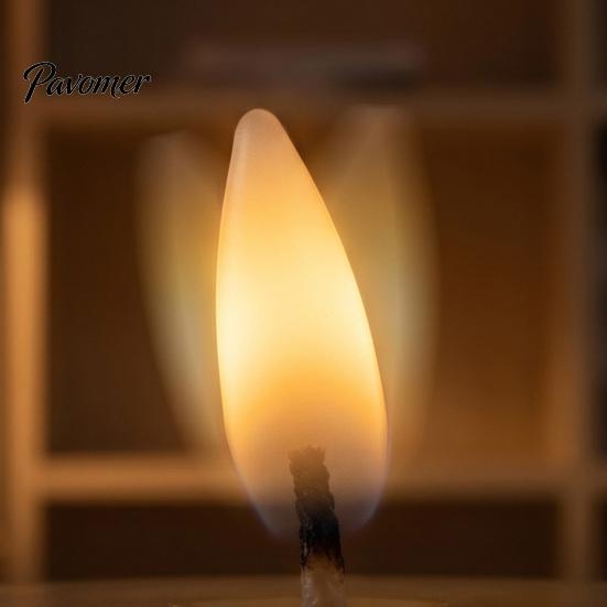 Flickering Led Pillar Candles for Holiday Flameless LED Candles, Battery Operated Acrylic Realistic Wax Lights Christmas Decor Warm Color Light
