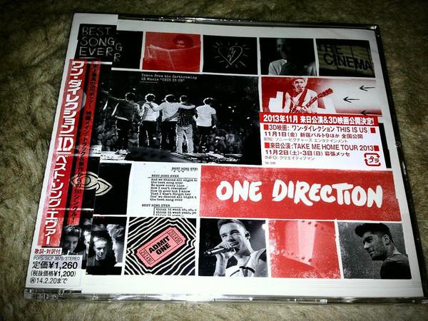 

CD ONE DIRECTION - Best Song Ever SICP3878 SYCO MUSIC 2013 Japan ObiPop Used