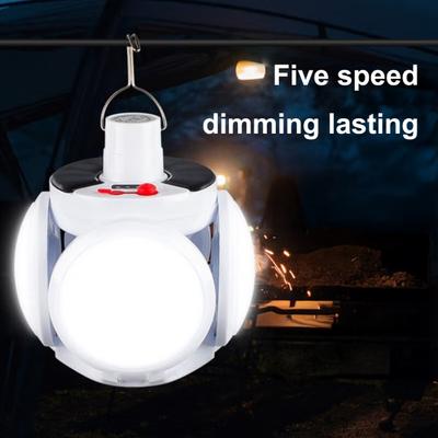 Skládací solární lampa s dálkovým ovládáním, 5 režimů, nastavitelná skládací LED lucerna