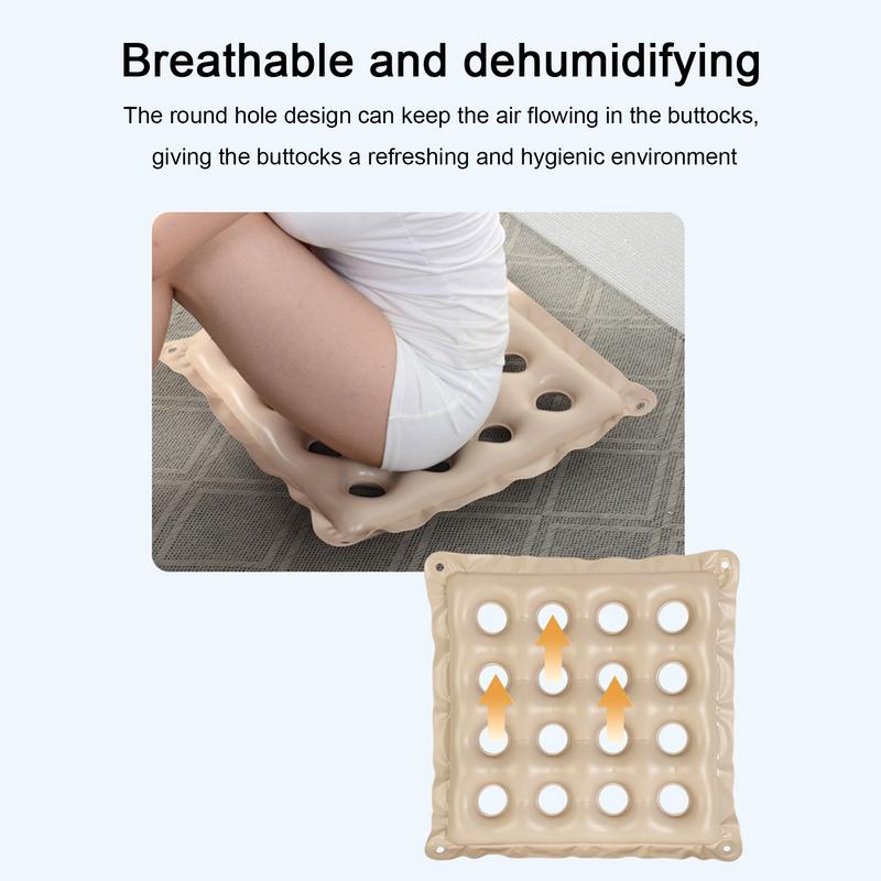 Air Cushion Seat Air Chair Cushions Thickened PVC Comfortable Wear-resistant Air Cushion With Air Vent Camp For Wheelchair