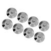 8 Stück 25 x 4mm Universelle Kupfer Lautsprecher Stoßdämpfer Basis Pad Isolationsfüße Matte Boden Scheibe Gun Color