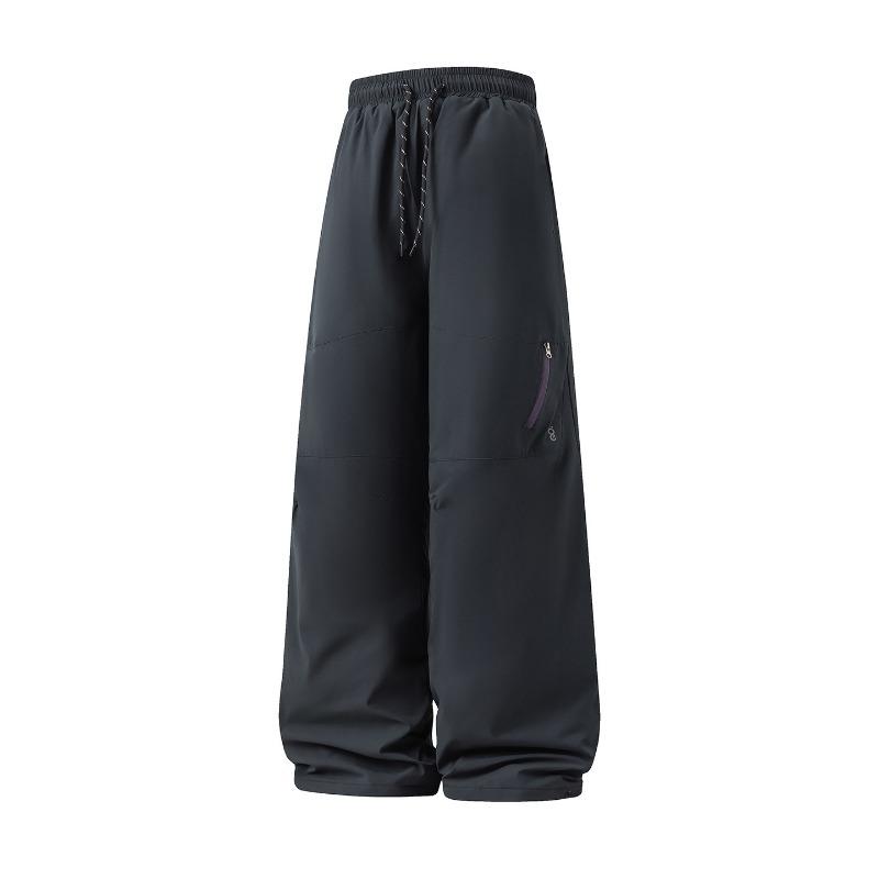 Men Outdoor Warm Thick Loose Straight Casual Cargo Work Pants