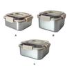 Bento Lunch Box Adults Stainless Steel Food Containers With Non-Slip Metal Food Containers With Lids