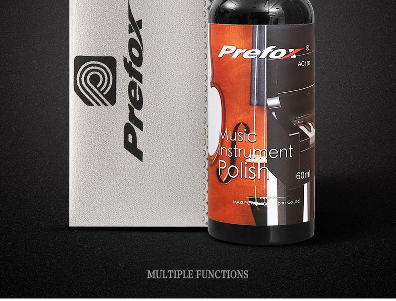 Prefox Instrument Care Set: Guitar Cleaner, Piano Maintenance Wax, String Oil.