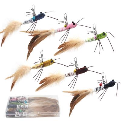 SONGWAY Cat Toy Bug Cat Teaser Wings Insect 6 Insect Tails Replacement