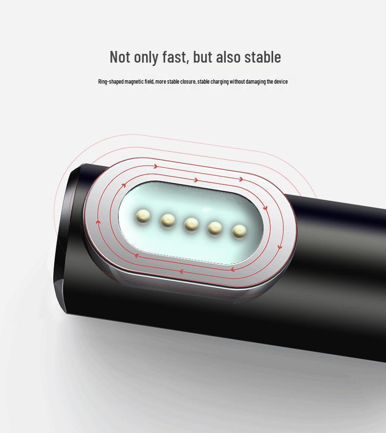 Exclusive L-shaped 100W Magnetic Type-C Male to Female Adapter Charger