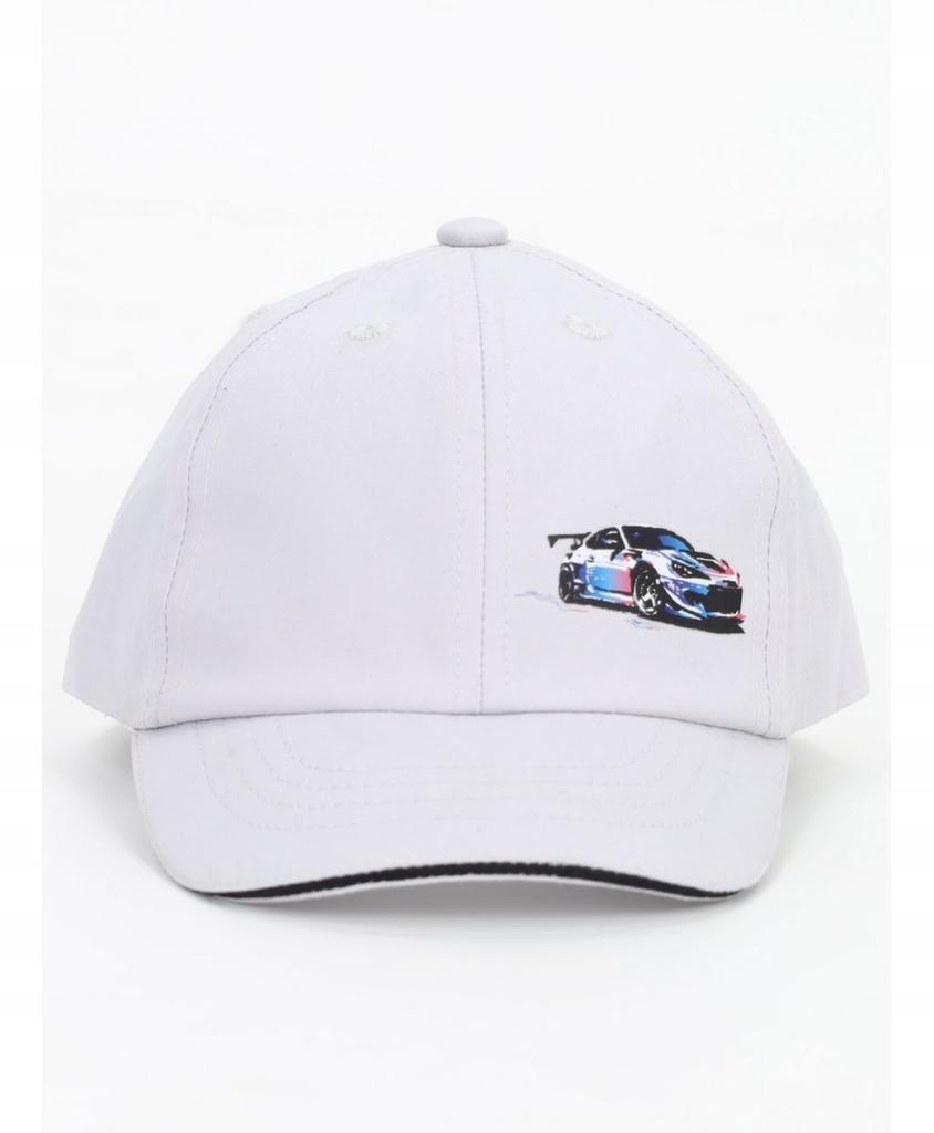 Boy' gray baseball cap RACING YO! 46/50 Ł030L
