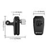 PULUZ Motorcycle Windshield Clip Bracket Camera Mount for Gopro HERO13 Black/Insta360 X4/DJI Osmo Action 5 Pro/DJI Osmo 360