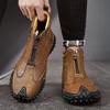 Autumn/ Winter Genuine Leather Men Shoes Waterproof Outdoor Men Boots Comfortable Men Walking Hiking Boots