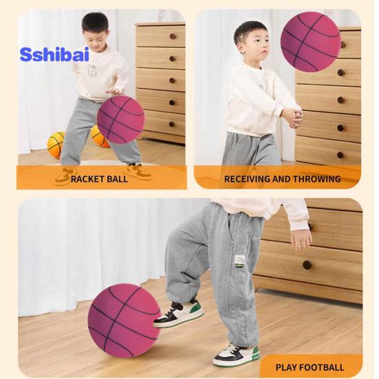 Leiser Schaumstoffball Für Indoor-Training – Geräuschlos, Hochdicht, Elastisch, 24 Cm, Stoßfest, Ideal Für Kinder