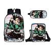 New Cartoon Super Moon Blade Three Piece Backpack Set for Primary and Secondary School Students