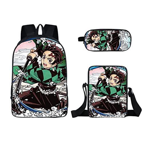New Cartoon Super Moon Blade Three Piece Backpack Set for Primary and Secondary School Students