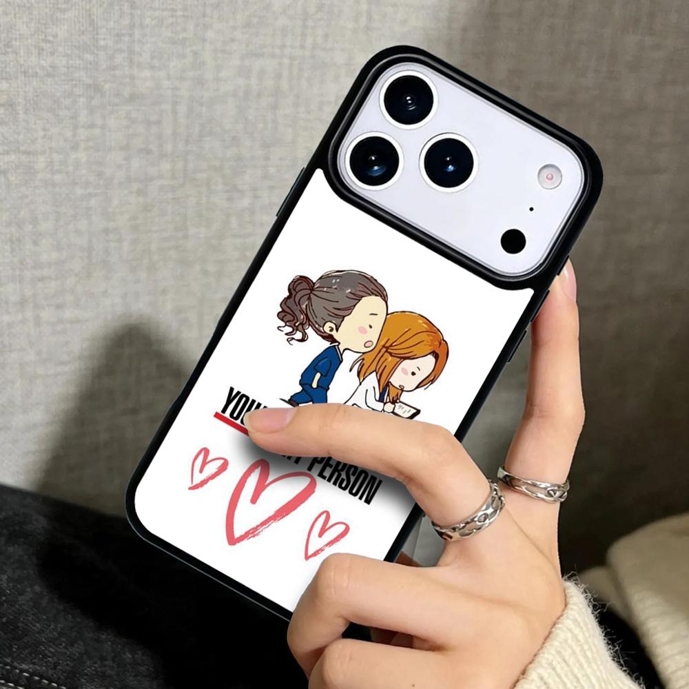 Capa Case for iPhone 17 Air 16 Pro Max 15 Plus 11 13 Mini 14 12 Back Phone Cover You're My Person Greys Anatomy