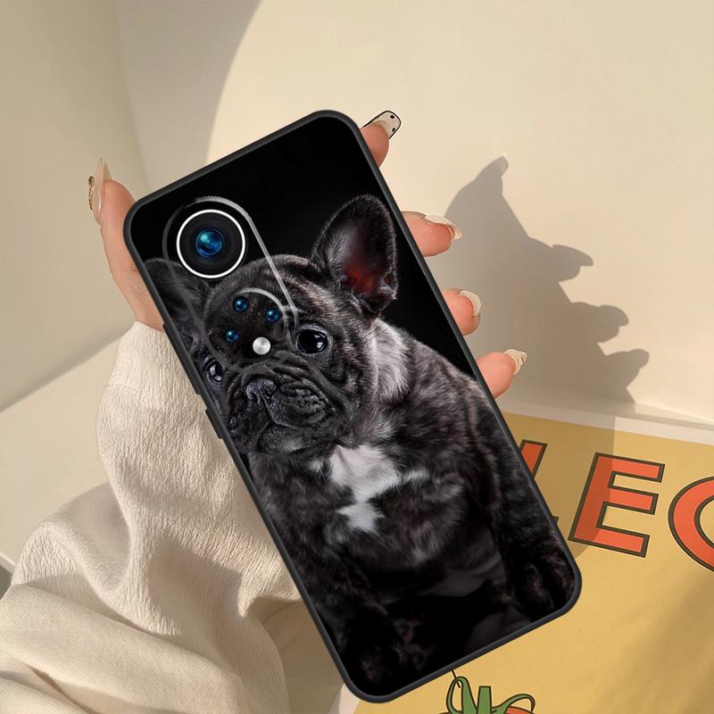 French Bulldog Dog Case For Huawei Honor X8a X8 X7 X9a 50 70 90 Magic5 Lite P40 P20 P30 P60 Pro P Smart Cover