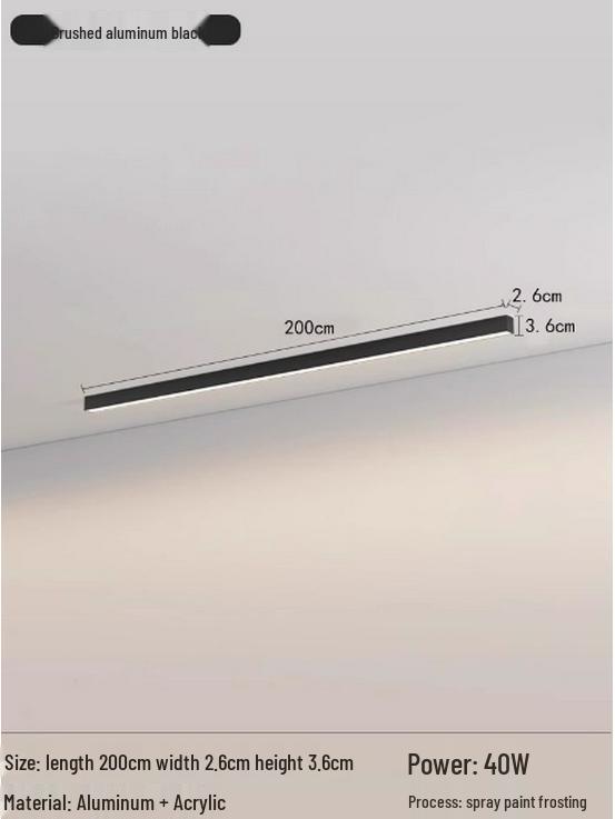 Nordic Minimalist LED Strip Light for Living Room, Hallway, Bedroom, and Balcony