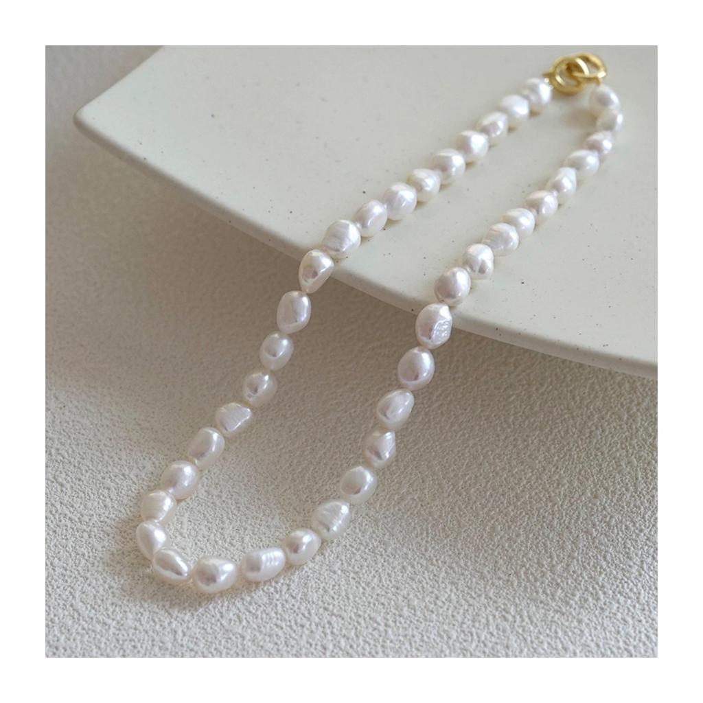 European & American Fashion Irregular Large Baroque Freshwater Pearl Necklace for Women