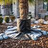 Heavy Duty Plant Cold Shield Palm Tree Root Protector 3-Layer Winter Freeze Cover with Ground Stakes Insulation Protective Barrier for Young