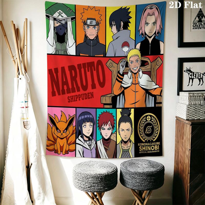 Naruto Shinobi Legacy Wall Tapestry Aesthetic Wall Hanging Printed Fabric Blanket Decorative Tapestries For Bedroom Living Room Home Decor