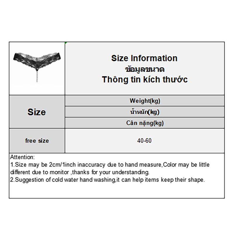 Women's Sexy Lace Underwear G-string T-back Thong Transparent Lingerie with Bow Detail Cute Pearls Embellished Back Bow Panties