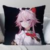 Evanescia Honkai SStar Rail Anime Pillow Case Fashion Square Pillowcase Bedroom Sofa Room Ins Decoration Leisure