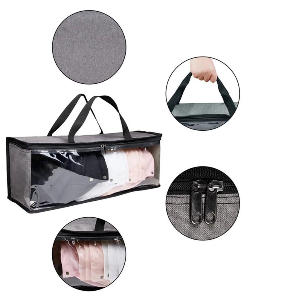 Clear Window Cap Storage Organizer Dust-proof Baseball Hat Organizer  Travel Bag