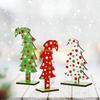 92MF 3 Pcs Christmas Tree Tabletop Green False Tree Ornaments Party Supplies For Home Office Holiday Decoration