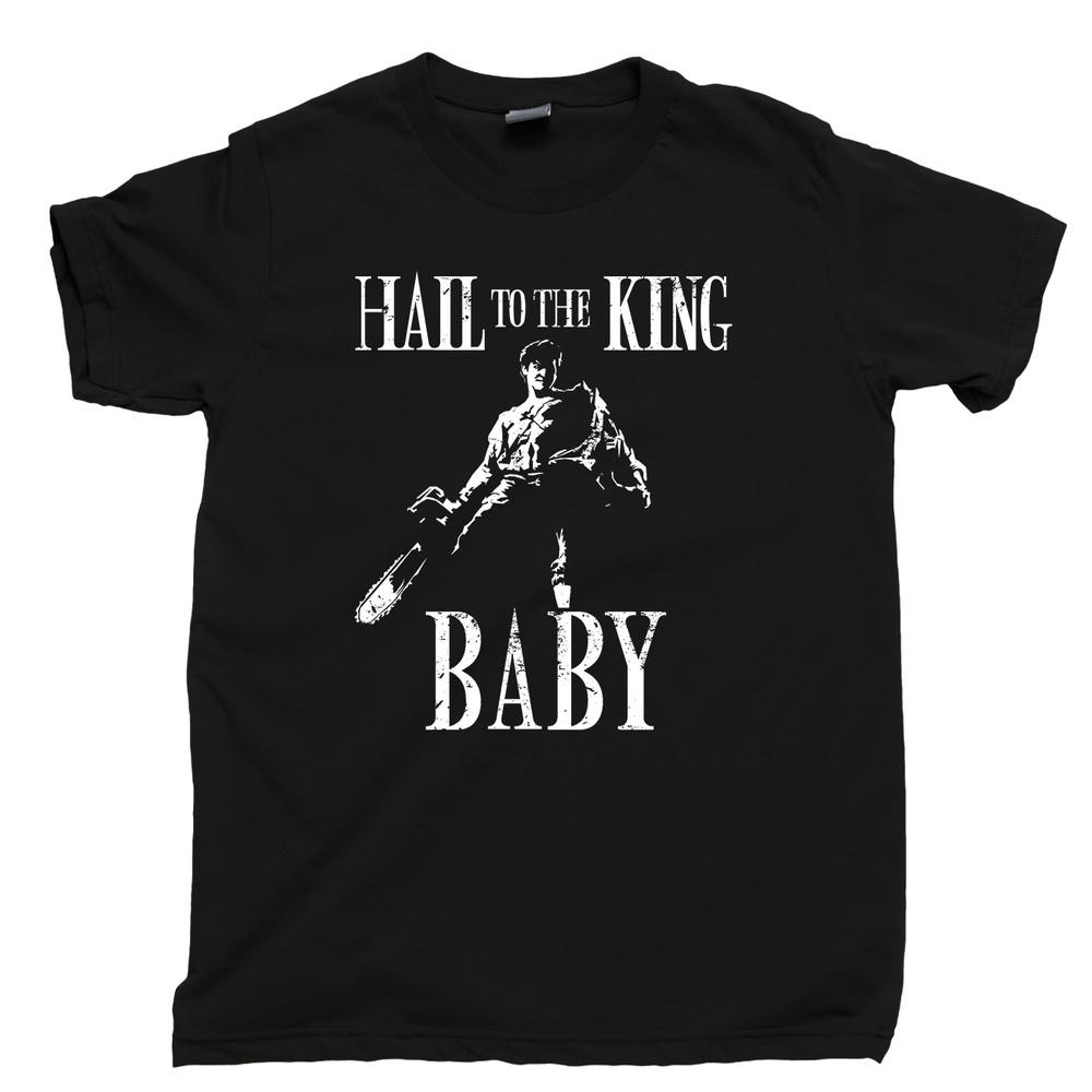 

Hail To The King Baby T Shirt Sam Raimi Bruce Campbell Movies Blu Ray DVD Tee S