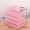 Metal Multifunction A4 Document Trays File Paper Letter Holder Stationery Storage Bookend Office School Supplies Desk Organizer