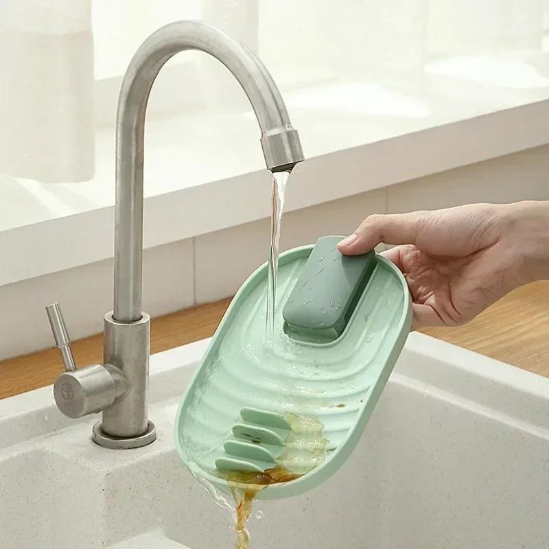 Kitchen Portable Storage Candy Color Shelf Plastic Pan Pot Cover Lid Rack Stand Holder Collapsible Support Multifu Drainage Rack