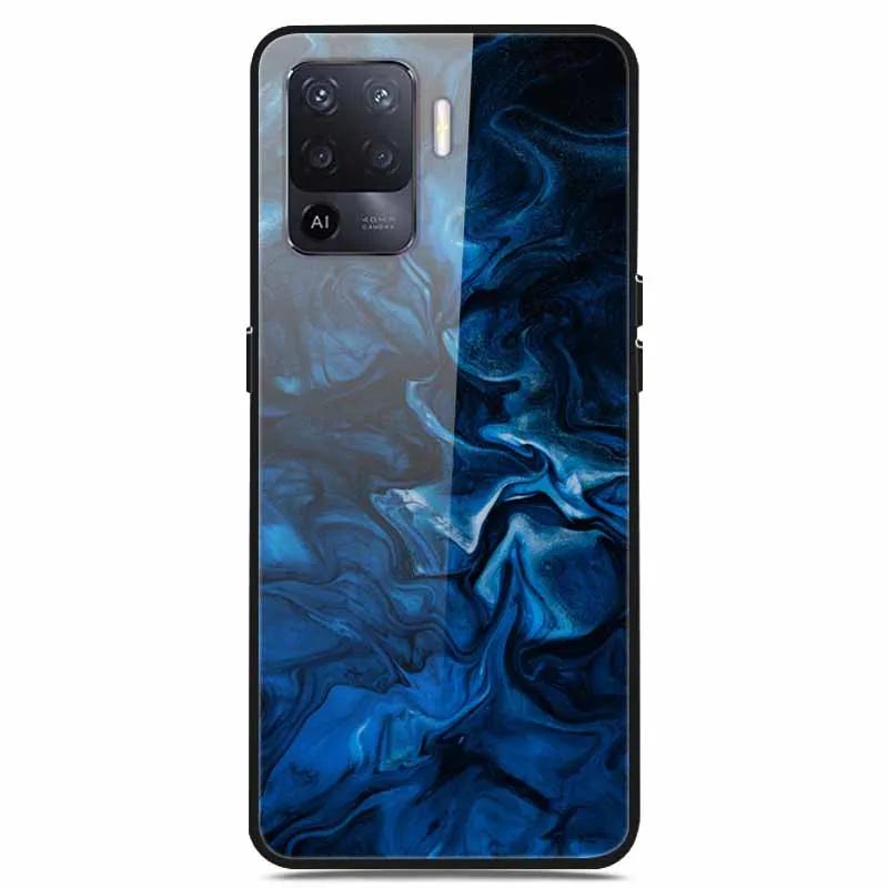 For OPPO Reno 5 Lite Case Luxury Tempered Glass Bumper for OppoA94 4G Phone Cover For OPPO A94 4G/ Reno5 Lite Glass Coque A94 4G