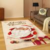 Merry Christmas Tree Santa Claus Cartoon Carpet Rug for Living Room Bedroom Doormat Kitchen Decor Home Rugs for Bedroom