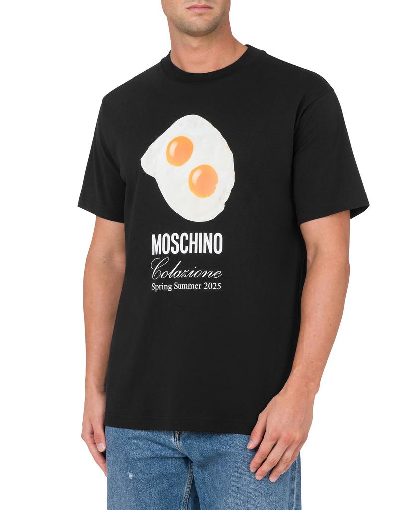 MOSCHINO Egg Print Jersey T-Shirt M
