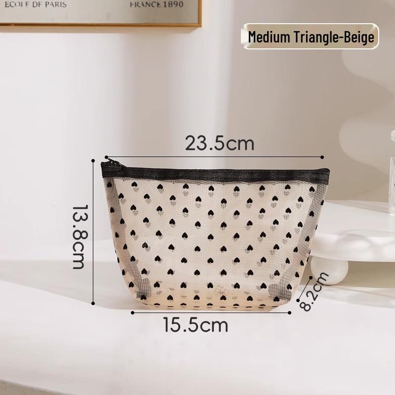 2025 New Women's Mini Mesh Cosmetic Bag: Lipstick Touch-up & Card Holder