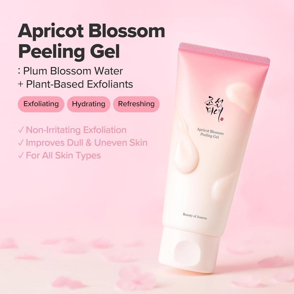 Beauty of Joseon Apricot Blossom Peeling Gel Gentle Exfoliating Gommage Facial Scrub 100ml