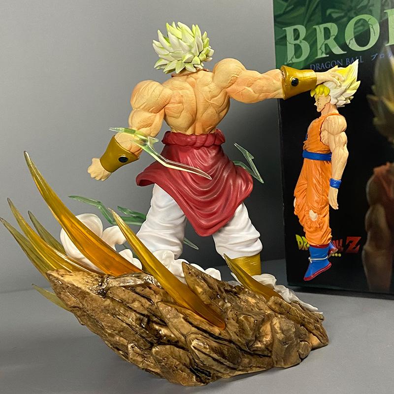 Anime Drogan Boll broly Vs Son Gocool Figurine 20cm Gk Pvc Action Figures Statue Collection Model Toy Gifts