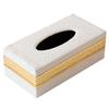 Faux Leather Home Car Tissue Box Oppbevaringsveske Hotell Restaurant Papirholder