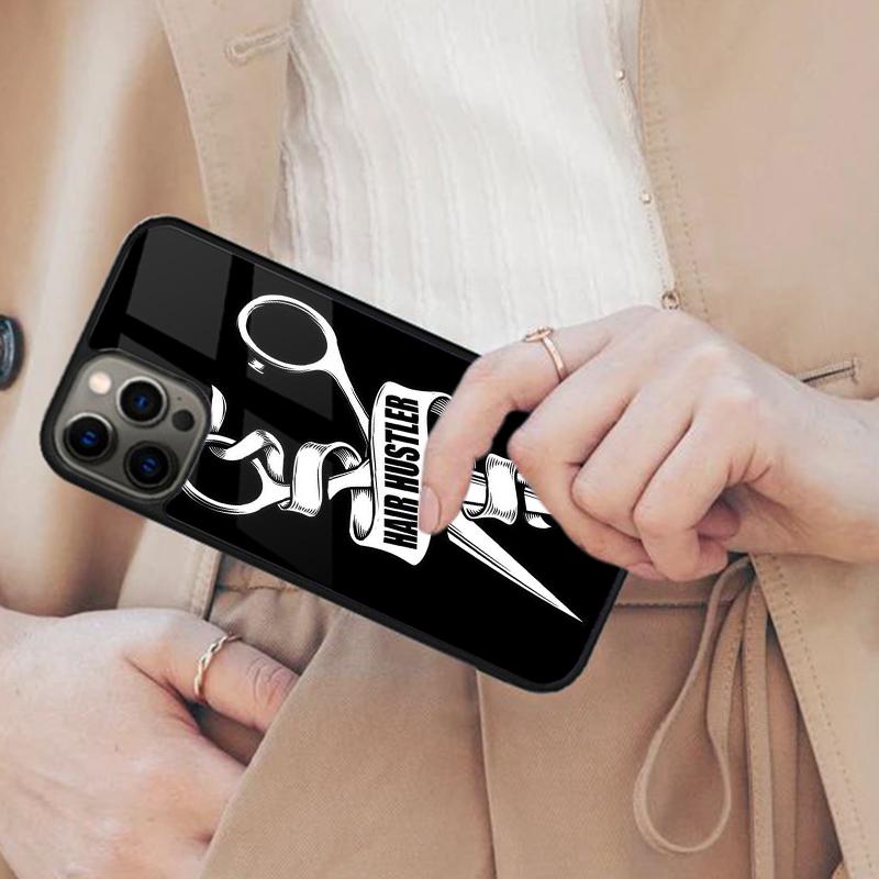 

Barber Scissors Hairstylist Salon Magnetic Phone Case For iPhone 17 Air 16 14 13 12 Pro Max 15 Plus Wireless MagSafe Cover iPhone 14