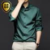 Camicia Bianca da Uomo Manica Lunga No-Stiro Business Elegante Vestibilità Slim Versione Coreana Professionale Lavoro Bianco Casuale Camicia da Abito da Uomo