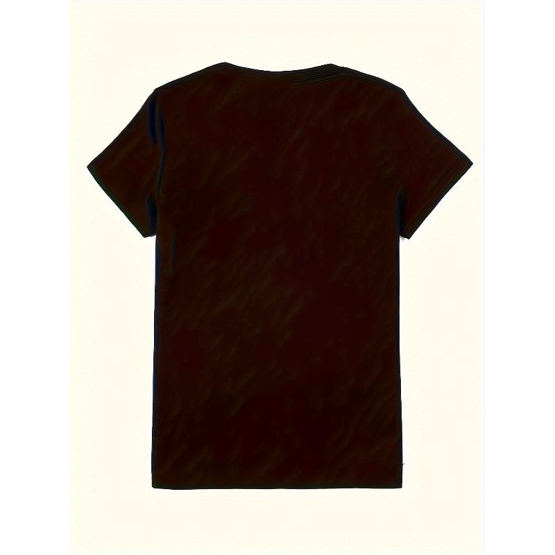 Womens Plus Size God Is Good All The Time Print Crew Neck T Shirt Polyester Knit Medium Stretch 180g M² All Season Black