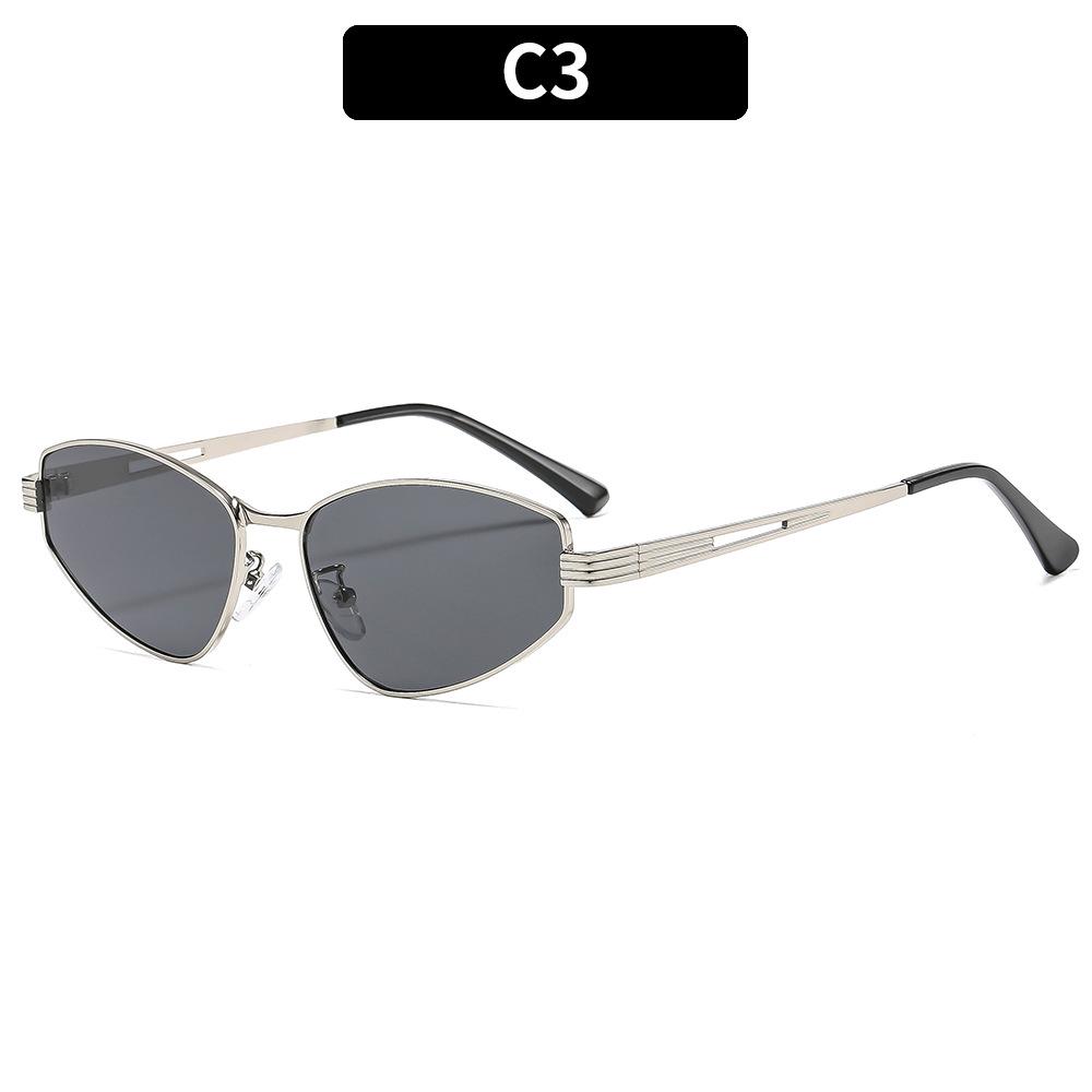Women's sunglasses, metal cat eye sunglasses, men's and women's fashion sunglasses.