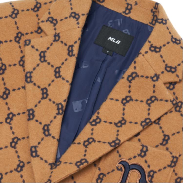 New MLB Business Suits Unisex Khaki 3AJKM0124-43BGD