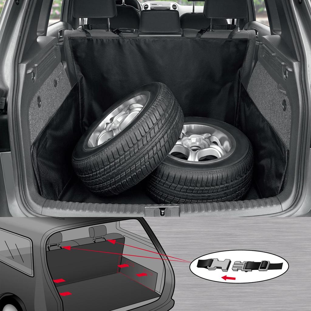 Durable Oxford Car Trunk Mat - Waterproof, Wear-Resistant Pet Seat Cushion