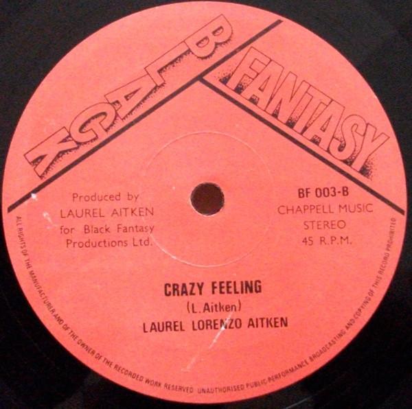 

12inch Record LAUREL AITKEN Gloria Crazy Feeling BF003 Black Fantasy 1979 UK Reggae Ska Dub Used