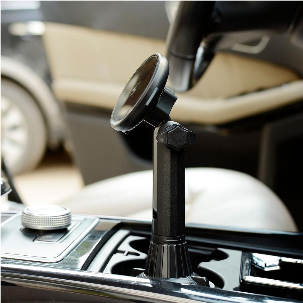For Magsafe Car Mount Charger,Cup Holder Phone Mount for Car 15W Magnetic Wireless Car Charger for IOS Phone 12/13/14