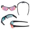 SWANS Sport-Sonnenbrille Lion Shin Mirror Lens Modell LI BK Schwarz x Schwarz x Schwarz Golf Laufen Baseball Angeln SIN-1701