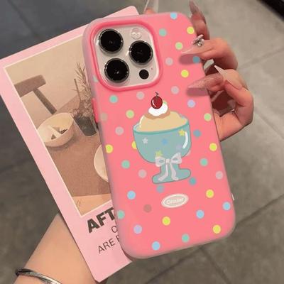 Jelly 2-in-1 Mobile Phone Case Solid Color Thickened for Apple 3-in-1 Anti-fall Mobile Phone Case New Mobile Phone Case for Girls
