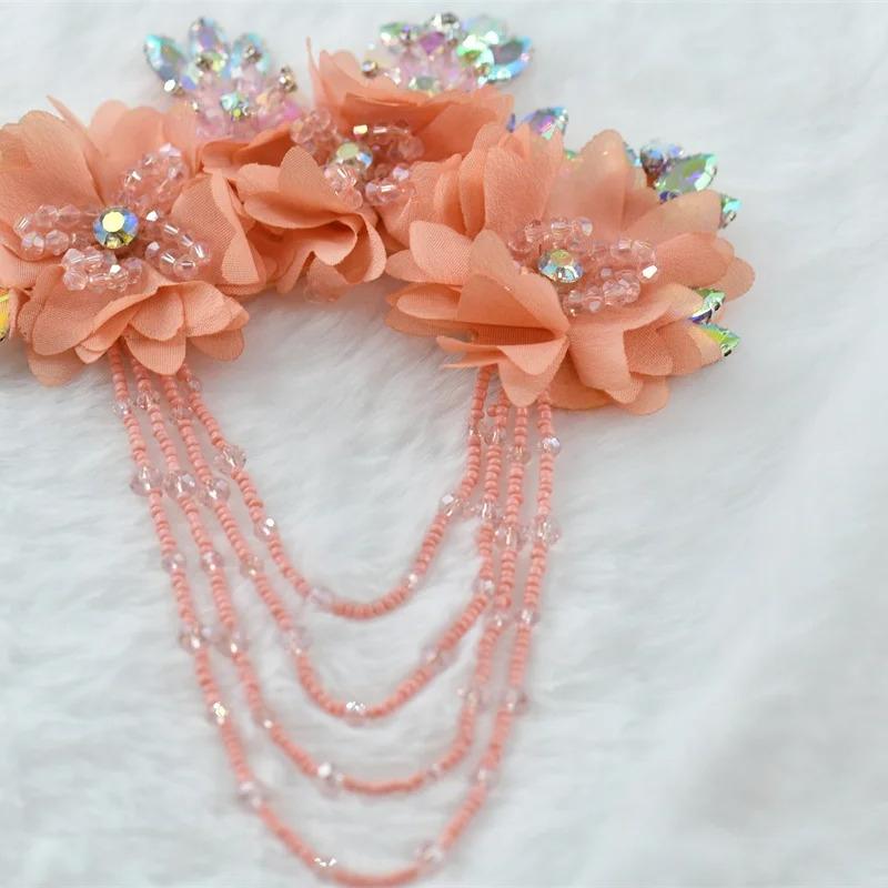 1 Pcs Fringe Rhinetones Brooch Pin Corsage Collection Perfect for Dancing Celebration Clothes Crafts