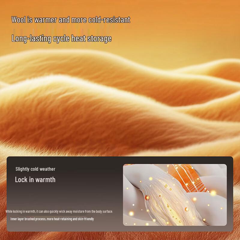 Langsha Women's Maternity Thermal Underwear Set with Built-in Bra Pads, Silk & Wool Blend