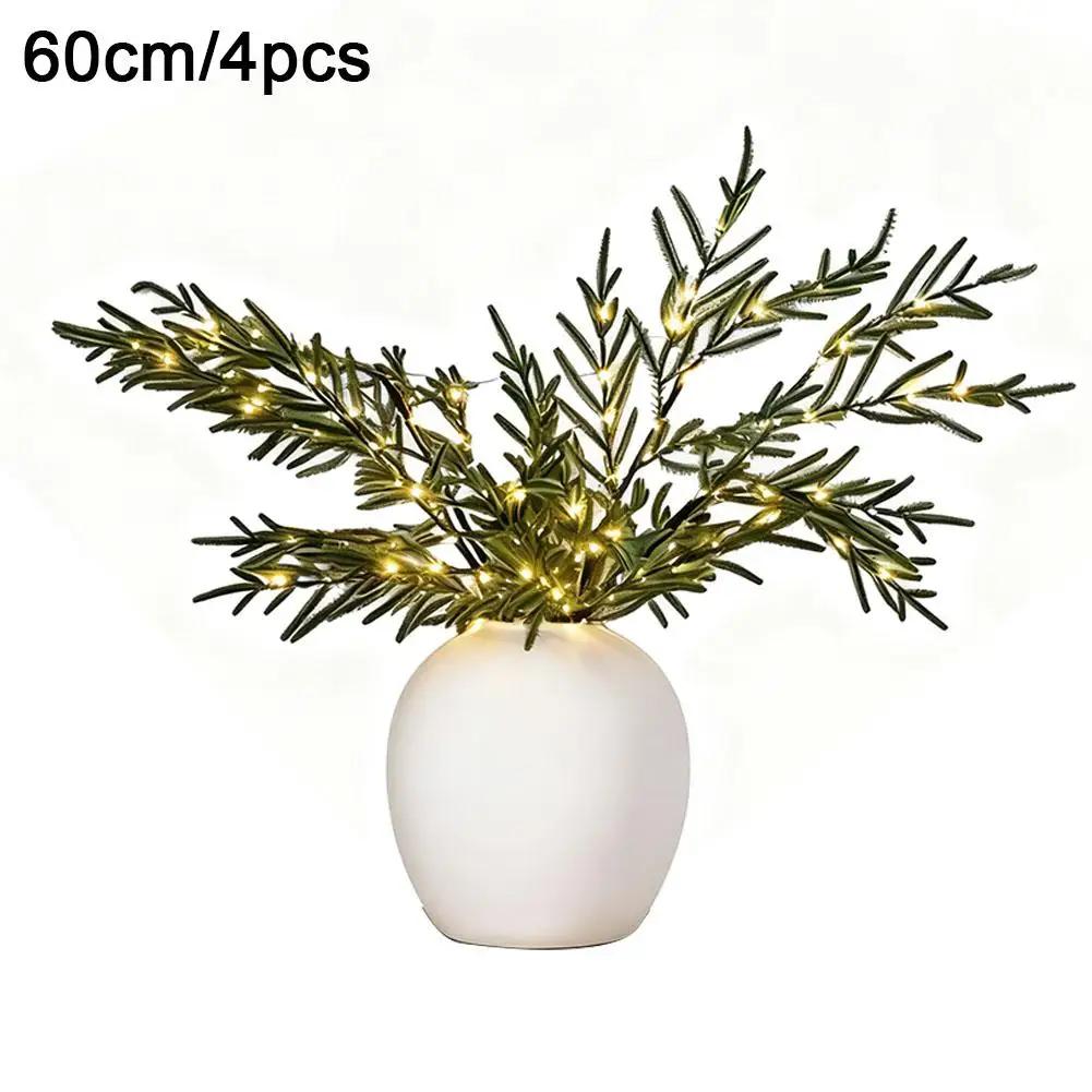 

Artificial Pine Branches Christmas Lights With Pine Branches Fake Flowers Christmas Decoration For Home Decoration New Year U2Q0